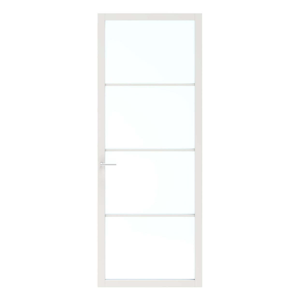 Binnendeur Skantrae SSL 14604 Blank Glas Wit Gelakt